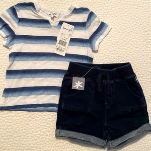NWT - SPLENDID Baby Boy 12-18 mo. t-shirt/shorts set